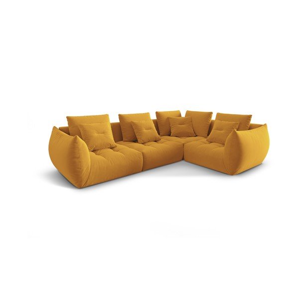Kollane bukleekangast nurgadiivan (parem nurk/L) Bloom - Micadoni Home-image-2