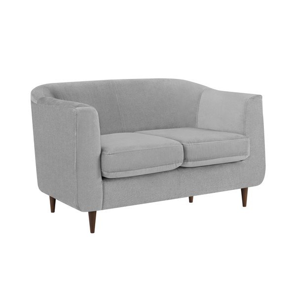 Šedá sametová pohovka Kooko Home Glam, 125 cm-image-4