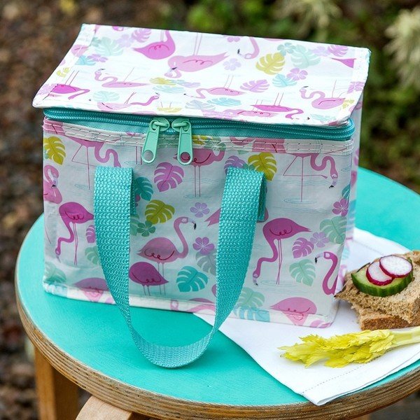 Taaskasutatud plastpudelitest valmistatud termokott Flamingo Bay, 21 x 16 cm - Rex London-image-2
