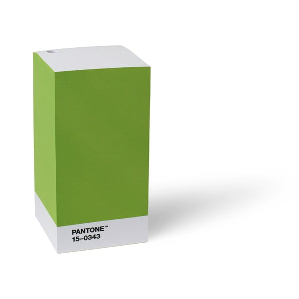 Zelený stojan na tužku / poznámkový blok Pantone