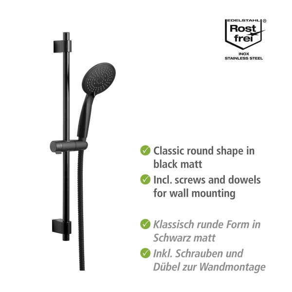 Mustast roostevabast terasest dušikomplekt 66cm Young - Wenko-image-3