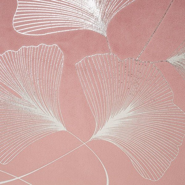 Sametist dekoratiivpadi 45x45 cm Ginkgo Mauve - Casa Selección-image-1