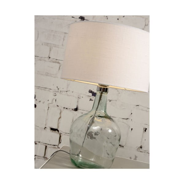Stolní lampa s tmavě šedým stínidlem a konstrukcí z recyklovaného skla Good&Mojo Murano, ⌀ 47 cm-image-4