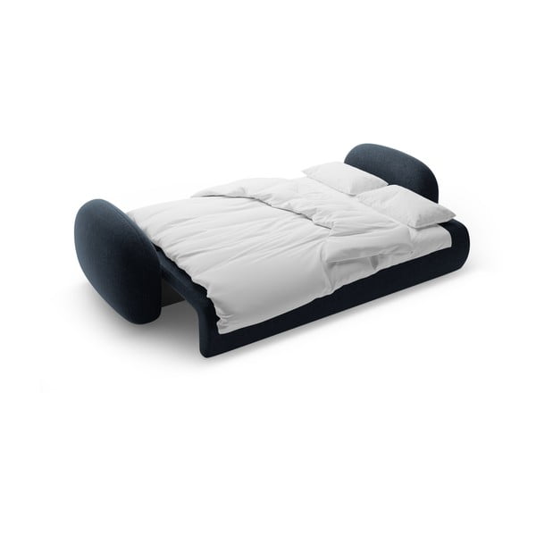  Tumesinine sametist lahtikäiv hoiuruumiga diivan  262 cm Tonale – Cosmopolitan Design-image-4