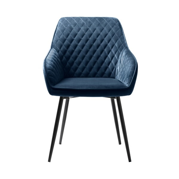 Sinine sametist söögitool Milton - Unique Furniture-image-1