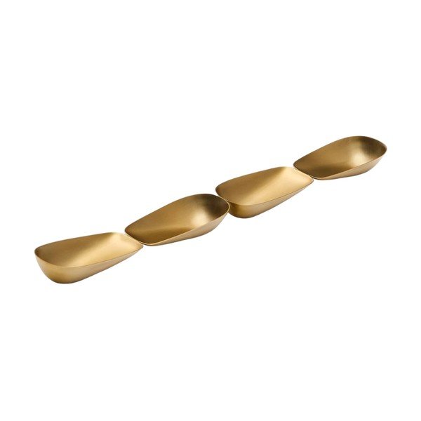 Kuldne roostevabast terasest serveerimiskauss Aruc - Kave Home