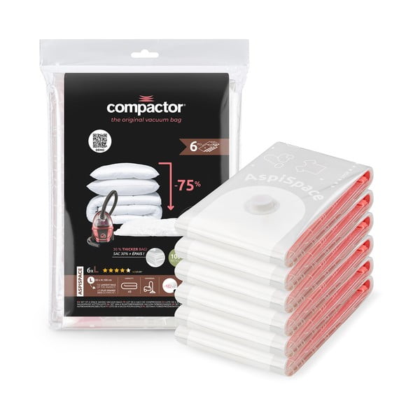 Vaakumkotid 6 tk komplektis Vacuum L – Compactor 