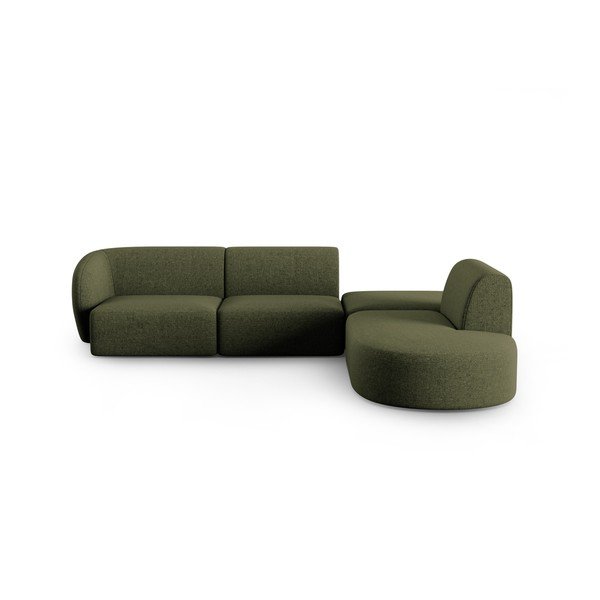 Roheline šenillist nurgadiivan (parem nurk/"L"-kujuline) Paolo - Milo Casa