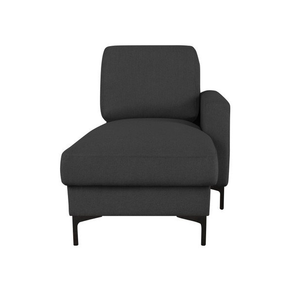 Tmavě šedý otoman Cosmopolitan design Atlanta, pravý roh-image-1