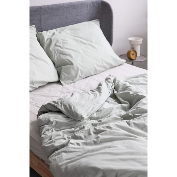 Salveiroheline voodipesu kaheinimesevoodile, kivipesu puuvillast, 200 x 220 cm. - Bonami Selection-image-4