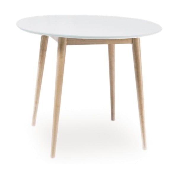 Stůl s bílou deskou Signal Larson, ⌀ 90 cm
