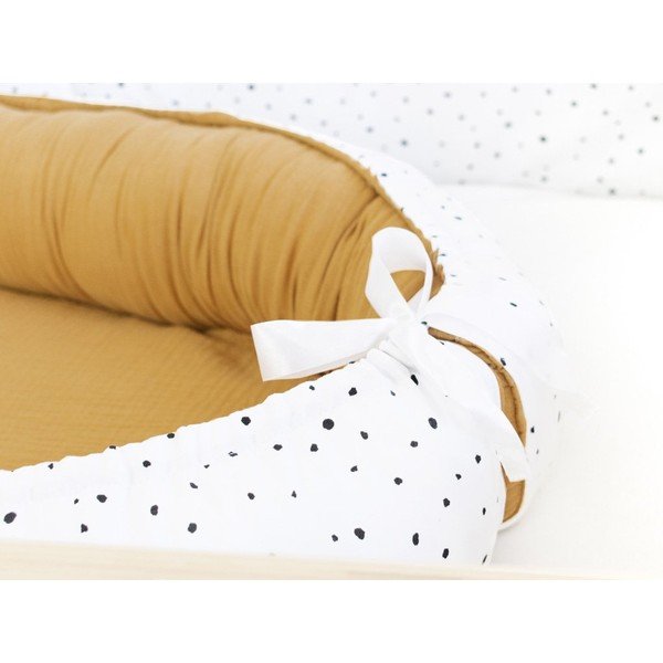 Oranžovo-bílé bavlněné hnízdečko Benlemi Dots-image-1