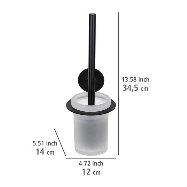 Matt must isekinnituv klaasist tualetthari Bivio - Wenko-image-3