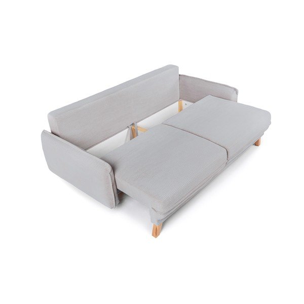 Helehall kordriidest diivanvoodi/panipaigaga 218 cm Tori - Bonami Selection-image-3