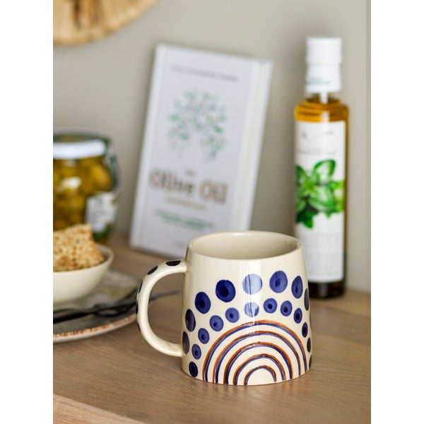 Tumesinine-beež kivitoorne kruus 515 ml Shama - Bloomingville-image-1