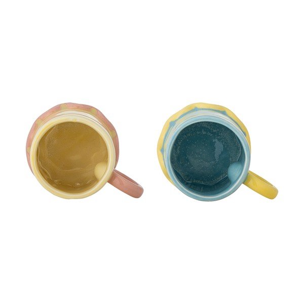 Helekollased/helesinised keraamilised kruusid komplektis 2 tk 350 ml Polly - Bloomingville-image-2