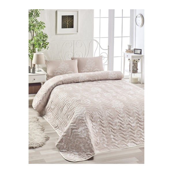 Komplekt voodipesu ja 2 padjapüüri, puuvillasegu roosa, 200 x 220 cm. Kralice - Mijolnir