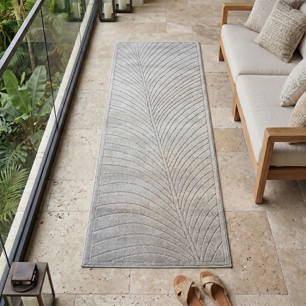 Hõbedane sise- ja välistingimustes kasutatav jooksja 80x250 cm Nova 1204 - Ayyildiz Carpets-image-1