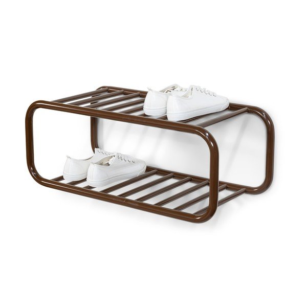 Tumepruun metallist rippuv jalatsiriiul Retro - Spinder Design-image-3