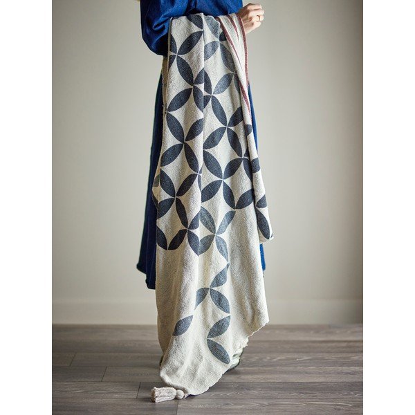 Puuvillasegu tekk 130x155 cm Forma - Bloomingville-image-1