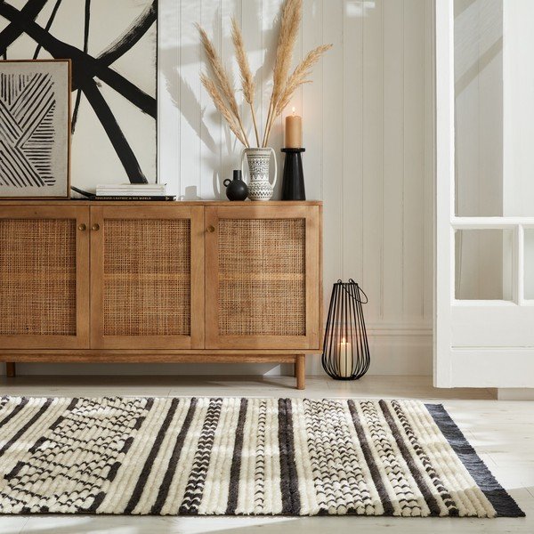 Must-valge vaip 160x230 cm Sabri - Flair Rugs-image-1
