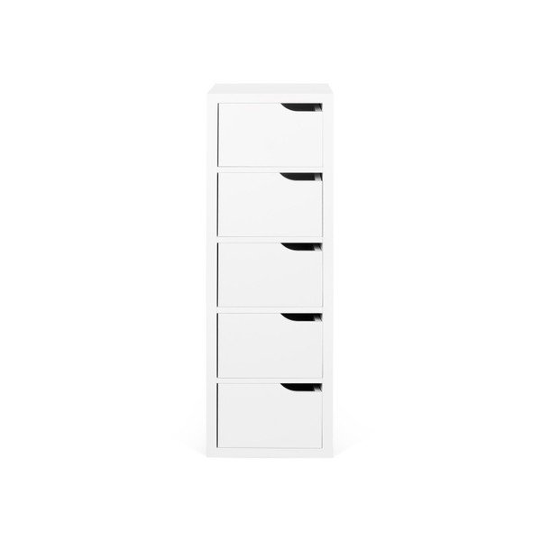 Bílá komoda se 5 zásuvkami TemaHome Basic-image-3