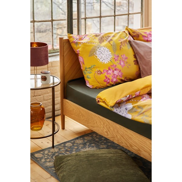 Ookerpunane puuvillane voodipesu 200 x 200 cm. Blossom - Bonami Selection-image-1