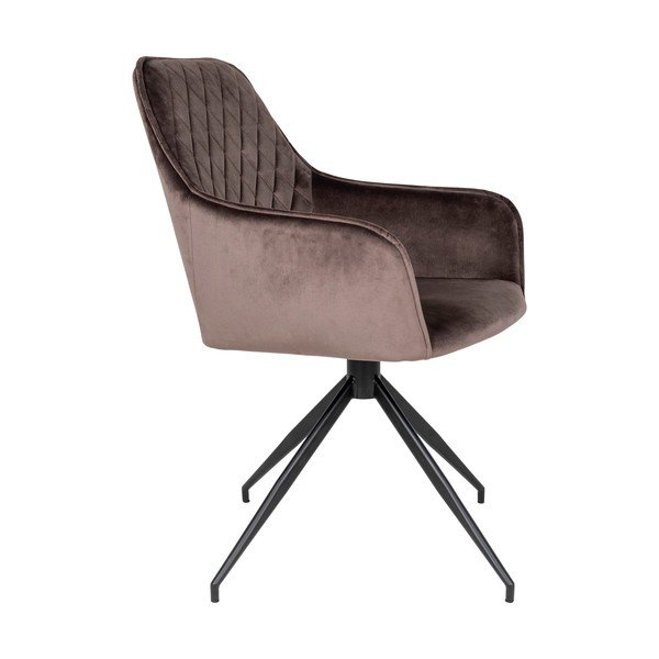 Pruun sametist söögitool Harbo - House Nordic-image-3