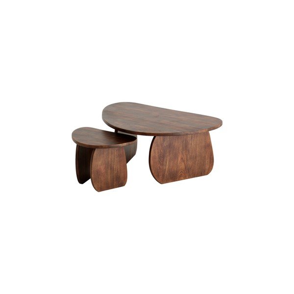 Tumepruun mangopuidust kohvilaud Mushroom - Ellos Home