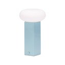 Sinine metallist hämardatav LED-laualamp klaasist varjuga (kõrgus 20 cm) Low - Hübsch