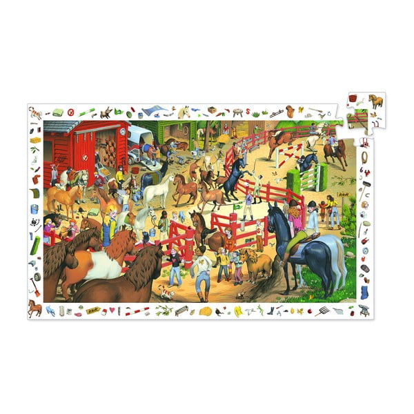 Lapsed Puzzle Vaatlus Hobused - Djeco-image-1