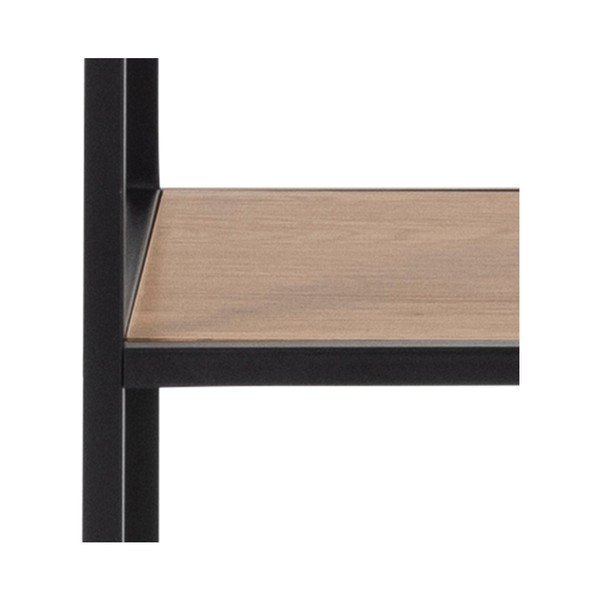 Must tammedekooriga raamaturiiul 135x185 cm Seaford - Actona-image-4