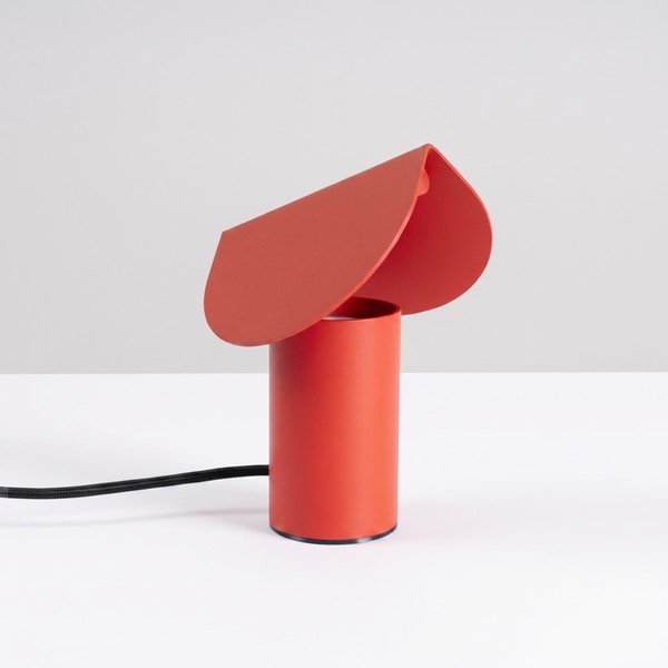 Punane alumiiniumist LED-laualamp (kõrgus 15 cm) BISCUIT - Thoro-image-3
