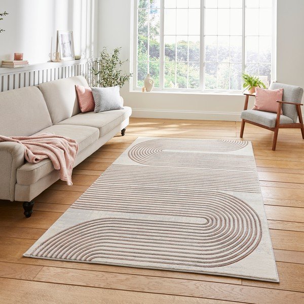 Roosa-helehall vaip 160x220 cm Apollo - Think Rugs-image-1