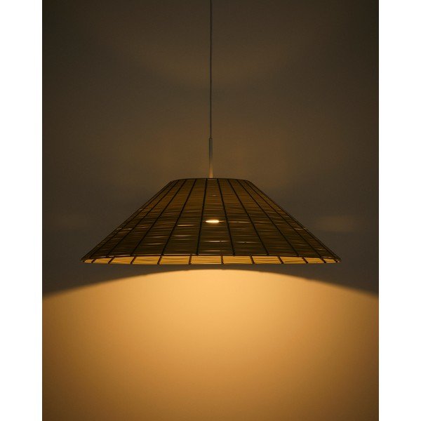 Beež kunstrotangist lambivarju ø 70 cm Saranella - Kave Home-image-2