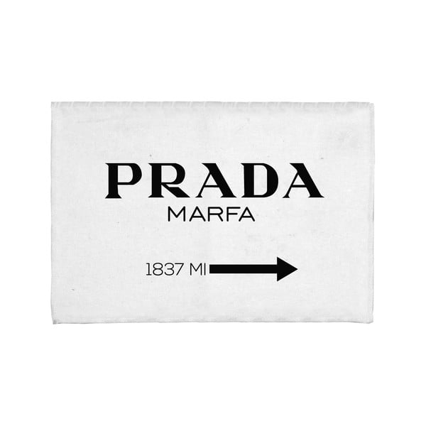 Valge-must vannitoamatt 60x40 cm Prada - Really Nice Things