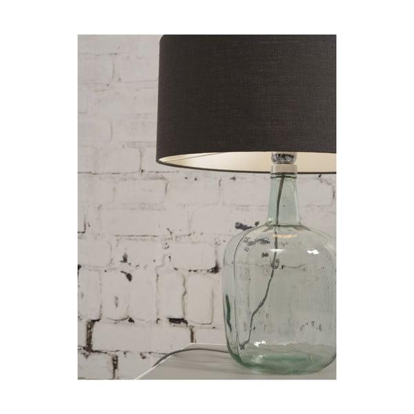 Stolní lampa s béžovým stínidlem a konstrukcí z recyklovaného skla Good&Mojo Murano, ⌀ 30 cm-image-4