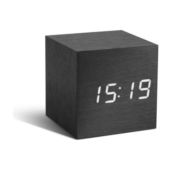 Tumehall äratuskell valge LED-ekraaniga kella Cube Click - Gingko