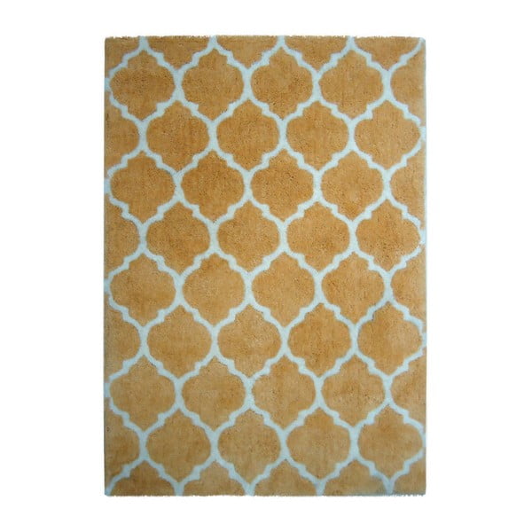 Ručně vyrobený koberec Kayoom Smooth Gelb, 120 x 170 cm