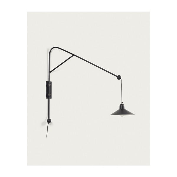 Must seinavalgusti ø 30 cm Eleazar - Kave Home-image-2