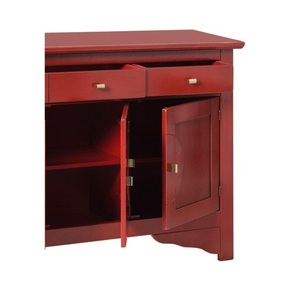 Červený příborník Evergreen House Credenza-image-3