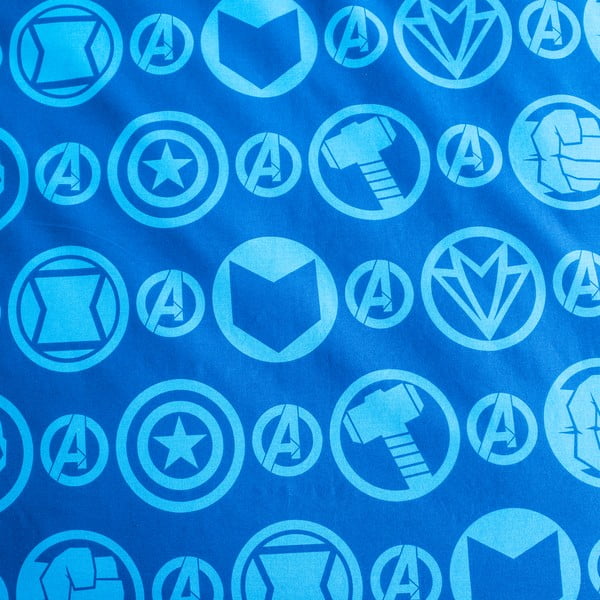 Puuvillane helendava efektiga laste voodipesu 140x200 cm Avengers – Jerry Fabrics-image-4