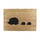 Kookoskiududest uksematt 40x60 cm Hedgehog Family - Artsy Doormats