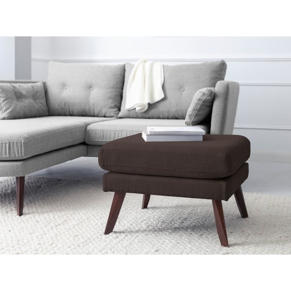 Hnědý taburet Mazzini Sofas Elena-image-4