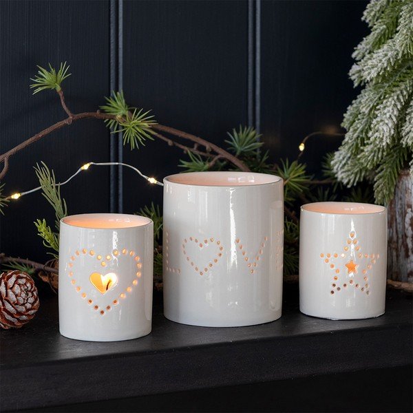Keraamiline küünlahoidja Heart - Rex London-image-1