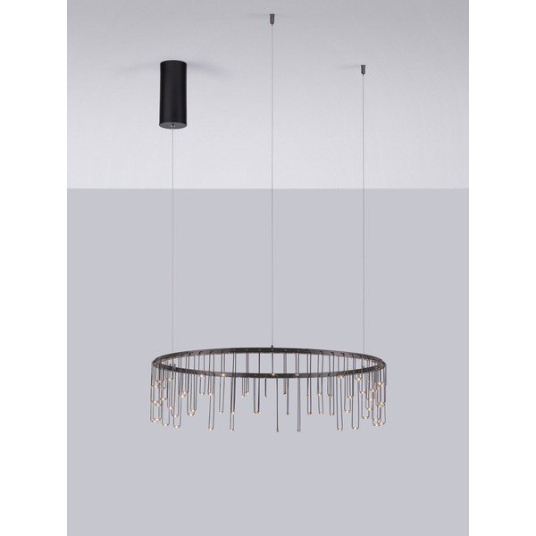 Alumiiniumist hämardatav LED-rippvalgusti läikiva hõbedase värviga, ø 65 cm Stellar - Nova Luce-image-4