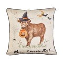 Dekoratiivpadi halloweeni motiiviga 45x45 cm Halloween Highland Cow - Catherine Lansfield