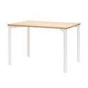 Valge ümarate jalgadega söögilaud TRIVENTI, 120 x 80 cm Triventi - Ragaba