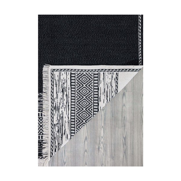 Must-valge puuvillane vaip , 120 x 180 cm Duo - Oyo home-image-4