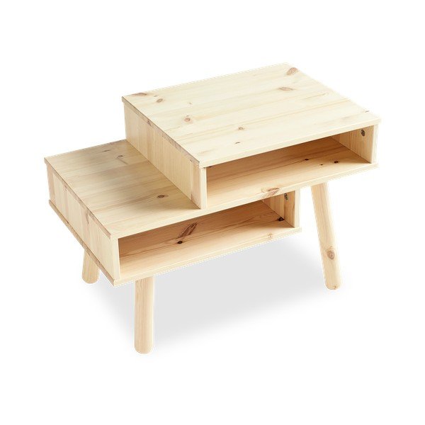 Männipuidust kohvilaud naturaalses värvitoonis Hako - Karup Design-image-3